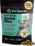 Fresh Breath Dental Bites for Cats – Crunchy & Creamy Cat Dental Treats for Fresh Breath, Tartar & Plaque Control – Dual-Texture Cat Oral Care Bites for Bright Teeth & Healthy Gums – 30 Day Supply