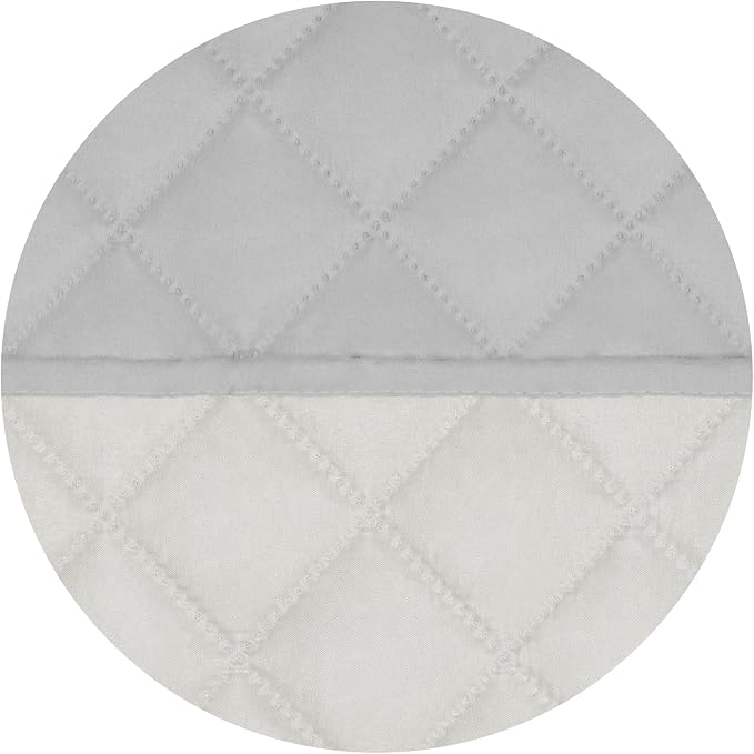 PureFit Reversible Quilted Couch Covers for Dogs Sofa Cover 4 Seater 88" | Light Gray/Ivory, Water Resistant Couch Protector, Washable Pet Couch Cover with Non Slip and Elastic Straps For Kids
