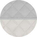 PureFit Reversible Quilted Couch Covers for Dogs Sofa Cover 4 Seater 88" | Light Gray/Ivory, Water Resistant Couch Protector, Washable Pet Couch Cover with Non Slip and Elastic Straps For Kids