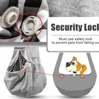 Tomkas Small Dog Sling Carrier - Cat Sling Carrier - Classic Pocket & Classic Strap - for 3-10 lbs Pets(Grey)