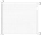 Retractable Baby Gate for Stairs – 33” Height, Expands up to 71” Width – Safety Gate for Infants, Toddlers, Dogs & Pets – Easy Install, Secure Closure, White Mesh Design for Indoor & Outdoor Use