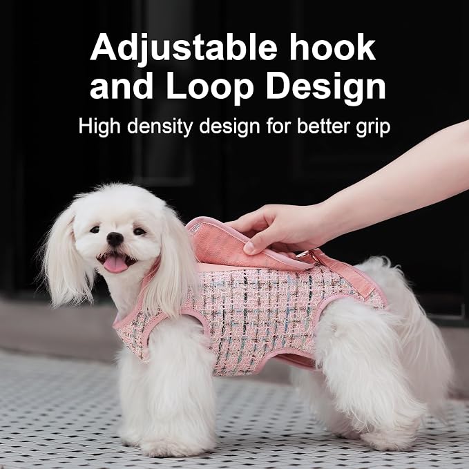 Wakytu Dog Lift Harness Dog Carrier Sling for Small Dogs & Cats,S | stylish puppy sling carrier with handle & pocket,adjustable leash,walking & travel