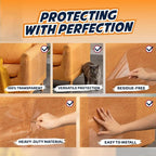 Panther Armor Cat Furniture Protector, 12 Matte Sheets with Twist Pins | Solid barrier shield, not a sticky deterrent. Couch protector from cat claws. 6 XL plus 6 large sheets, removable