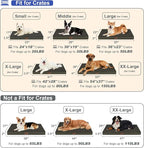 Orthopedic Waterproof Dog Bed for Small Dogs and Cats | Egg Crate Foam for Joint Support, Fits 30x19 Crates, TPU Waterproof Layer, Machine Washable 1680D Oxford Cover, Up to 30 lbs