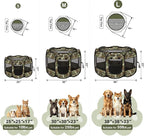 Siedihit Playpen for Small Dog Cat, Dogs Tent Crate Cage Indoor | Outdoor, Portable Pop Up Dog Kennel with Carrying Bag for Rabbits (Green Camo, Small)