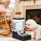 RIZZARI 8L Gravity Dog Water Dispenser, Gravity Water Bowl | Medium & Large Dog Use,Compact Space-Saving Size,Easy Water Monitoring,Convenient Daily Refills,Indoor Pet Water Solution