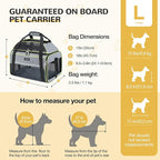 Lekereise Top-Expandable Pet Carrier 18x13x9.5 Inch Southwest Frontier Airline Approved Soft Sided Underseat to 15lbs Travel Carriers for Small Cats Dogs with Locking Safety Zippers Anti-Scratch Mesh