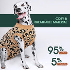 Kuoser Dog Recovery Suit After Surgery, Spay Neuter Surgical Suit for Dogs | Post Surgery Anti-Licking Dog Onesie Protects Wounds and Incisions, E-Collar & Cone Alternative Bodysuit for Female Male Dogs