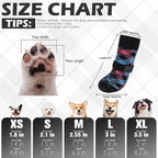 EXPAWLORER Dog Socks for Summer Hot Pavement to Prevent Licking Paws, Anti Slip Doggie Booties Grippy Shoes for Hardwood Floors, Boots & Paw Protectors for Small Medium Large Senior Dogs Khaki M