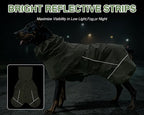 Skmeditec Dog Raincoat with Hood, Waterproof Puppy Rain Coat, Windproof Breathable Jacket with Mesh Lining, Outdoor Hiking Shell Coat for Small Medium Large Sized Dogs (Green, 4XL)