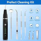 Ni-SHEN Plaque Remover for Teeth - Pet Ultrasonic Cleaner - Teeth Cleaning Kit for Tartar and Stains - Suitable for Dogs and Cats (Black)