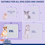 Hartz Miracle Guard Dog and Puppy Dog Pads Max Absorbency 24 Hour Use Odor Eliminating Lavender Scented No Leaks, 2XL Size 20 Count