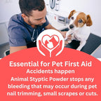 Pet Grooming & Care Kit with Styptic Powder – Dog & Cat Bath Brush, Finger Toothbrush Set, 1oz Pet Nail Stop Bleeding Powder – Complete At-Home Grooming Bundle (15, Multicolor)