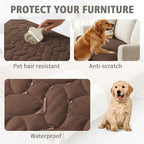 Ameritex Pet Bed Cover Dog Bed Blanket for Sofa and Furniture Waterproof New Pattern Design (30x70 Inch, Chocolate)