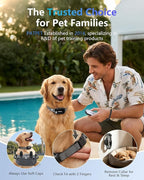 PATPET Shock Collar for Dogs(10-120lbs), 4000ft Rechargeable IPX7 Waterproof Training Collar with Remote for 2 Dogs- Electric Dog Collar for Small Medium Large Dogs 2 Packs | Rechargeable 3 Training Modes (Beep/Vibration/Shock) Dog Training Collar with...