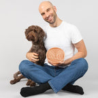 Slow Feeder Dog Bowls - Medium Size Silicone Slow Eating Dog Bowl for Puppies & Dogs with Suction Cup -Dishwasher-Safe, Lick Mat Design, Reduces Gulping,for All Breeds,7.5”x1.5”- Blush