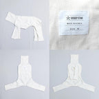 D Doggy Star Italian Greyhound Clothes Stretchable Onesie Whippet for Dog (2XL,Ribbed Ivory)