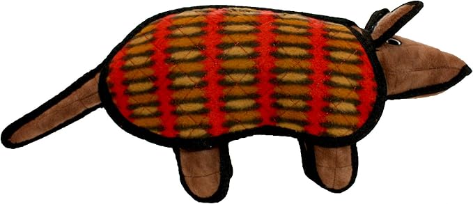 TUFFY® : 2 Pack Armadillo Dog Toy: Ultra Durable Plush Toy with Multiple Layers & Reinforced Seams, Washable and Floats, Original Construction