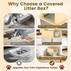 Stainless Steel Litter Box for Small Cats & Kittens, 11.8" High Sided Open Top Cat Litter Pan, Low Entry with Anti-Leak Design, Easy to Clean & Space-Saving, 17.3x13.4x11.8 Inches