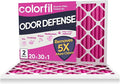 20x30x1 Air Filter (2-Pack) | Made in the USA | Color Changing | Remove Cat and Dog Odor | MERV 8 for Pet Hair Dander and Dust | 19.75"x29.75"x0.75" Exact Size