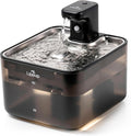 Cat Water Fountain Cordless, 88oz/2.6L Wireless Pet Water Fountain for Cats Indoor, Battery Operated Cat Drinking Fountain with Motion Sensor, Ultra Quiet Pump, BPA-Free, Black