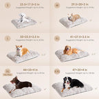 EHEYCIGA Fluffy Dog Crate Bed for Extra Large Dogs, Plush Faux Fur XLP Pad, Calming Anti Anxiety XL Plus Bed for Crate, Washable Soft Warm Dog Mat with Non-Slip Bottom, Brown