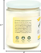 Pet's Favorite Pet Friendly Candles with a Natural Fiber Wick, Clean Burning Long Lasting with a 70 Hour Burn Time, Lemon Zest Pack of 2
