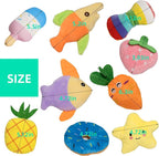 19 Pack Puppy Squeaky Dog Toys Set Plush Puppies,Cute Chew Pets Dog Toy with Squeakers for Small Dogs Playtime