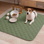 gogobunny 100% Double-Sided Waterproof Dog Bed Cover Pet Blanket Sofa Couch Furniture Protector for Puppy Large Dog Cat, Reversible (30x30 Inch (Pack of 1), Dark Green/Light Green)