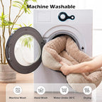 INVENHO Large Dog Bed, Washable Orthopedic Warming Soft Sleeping Durable with Anti-Slip Bottom