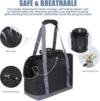Dog Purse Carrier for Small Dogs, Soft Sided Pet Carrier with Pockets, Foldable Dog Carrier Purse for Puppy, Rabbit, Cat, Washable Breathable Pet Carrier, Dog Carrier Bag for Outdoor Shopping Travel