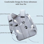 Interactive Expandable Pet Carrier Backpack for Cats & Small Dogs-Interactive Opening Pet Tent Backpack. Expandable for Extra Space.Breathable,Foldable Nest Bed for Travel, Walks,Vet & Home-Gray