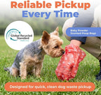 Best Pet Supplies GRS Poop Bags for Dogs - Mixed Colors, 150 Count | Scented, 50% Post-Consumer Recycled Plastic, Leak-proof, Easy-Tear perforations, Thick Bags, Fits Standard Holders