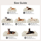INVENHO Jumbo Orthopedic Dog Bed for Extra Large Dogs, Waterproof, Egg-Crate Foam Dog Couch Bed with Washable Removable Cover, Waterproof Lining and Nonskid Bottom