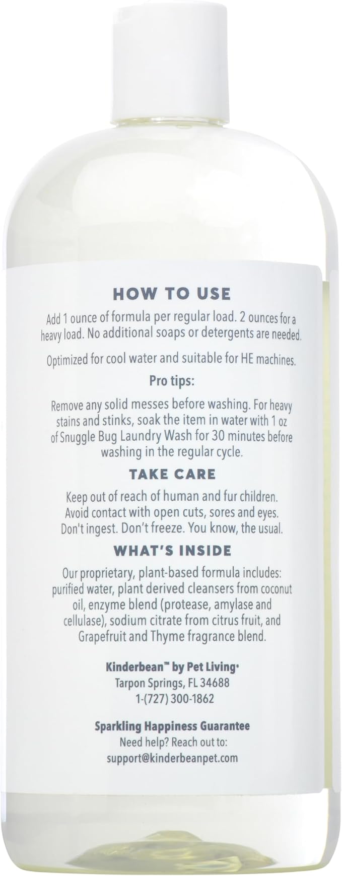 Snugglebug Dog and Cat Laundry Wash, 2-Pack 32 oz | Enzyme Formula Pet Detergent, Removes Pet Odors, Cleans Stains from Cat Urine or Dog Urine