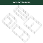 FXW Homeplus Indoor Dog Playpen with Divider Connectors, 45" H, 16 Panels | Calm Indoor Play Area, Two-Zone Layout, For Large Dogs, Patented