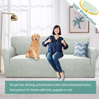 YEMYHOM Couch Cover Latest Jacquard Design High Stretch Extra Large Sofa Covers Pet Dog Cat Proof Oversized Slipcover Non Slip Magic Elastic Furniture Protector (X Large, Ivory)