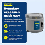 PetSafe Wireless Fence Extra Transmitter, Increase Your Existing Wireless Fence Boundary – Pet Containment for Dogs and Cats - From the Parent Company of the INVISIBLE FENCE Brand, Gray | Base Unit Only, Replacement, Extra, Expand Existing PetSafe Wire...