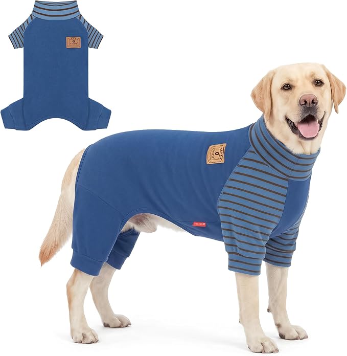 KYEESE Turtleneck Dog Pajamas for Small Medium Large Dogs Warm Dog Onesie | 4-Way Stretch, Lightweight & Breathable, Reduces Shedding, Gentle on Sensitive Skin, Recovery Support, Easy Potty Breaks