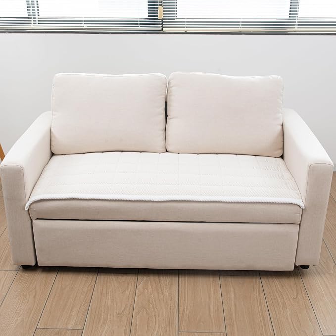 Pet Couch Covers,Couch Cover for Dogs Washable,Anti Slip Dog Sofa Covers Couch Protector Sofa Mat,Seat Cover,Dog Mat,Pet Pad for Furniture 1 Piece (White, 21''x70''/Rectangular)