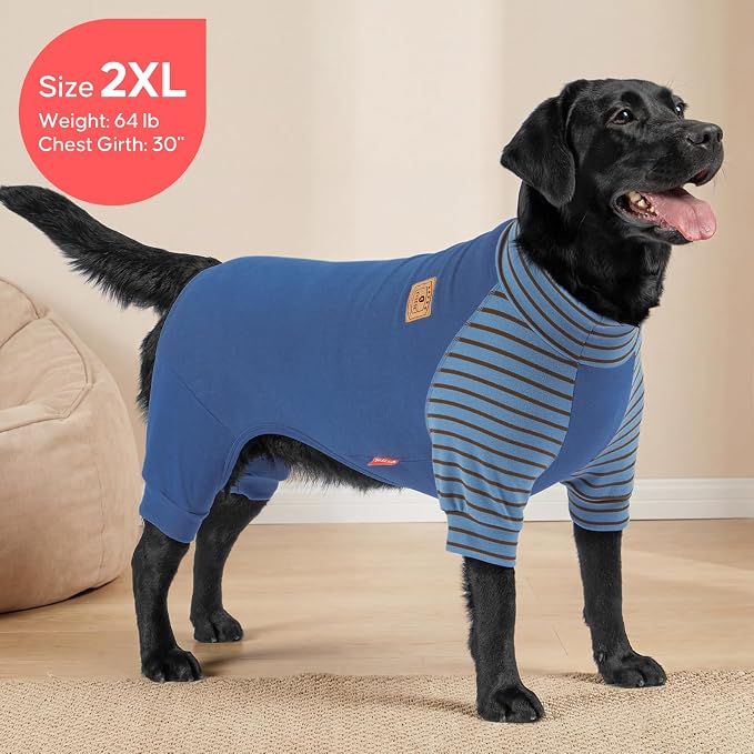 KYEESE Turtleneck Dog Pajamas for Small Medium Large Dogs Warm Dog Onesie | 4-Way Stretch, Lightweight & Breathable, Reduces Shedding, Gentle on Sensitive Skin, Recovery Support, Easy Potty Breaks