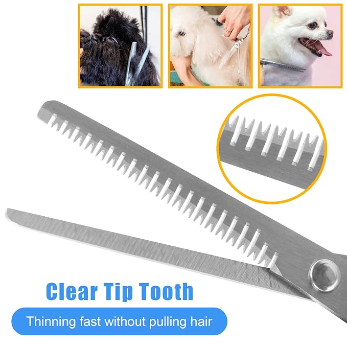 Pet Grooming Kit with Pet Shedding Slicker Brush, Bath Massage for Rabbit, Puppy, Kitten, All Hair Types, Includes Multiple Combinations of Combs and Brushes