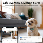 wansview Indoor/Baby/Pet Camera with Phone App, 5G&2.4G Wi-Fi, Q5 5MP White | UHD Security Camera Indoor for Monitoring Home/Baby/Cat/Dog/nanny, 2 Way Audio, 24/7 TF Card Storage(TF Card Not Included)