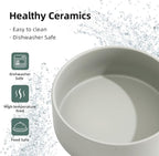 Havniva Ceramic Dog Bowls, 8.3” Dog Food and Water Bowl, Pet Feeding Bowl | Dog Food Bowl for Large Dogs, Food-Grade Ceramic, Dog Water Bowl with Non-Slip Rubber Base, Large Capacity, Dishwasher Safe