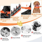 Mayerzon Martingale No Pull Collar for Medium Large Dogs | Orange, M | Patented Anti Pull Dog Collar with Buckle for Walking Training, Reflective Stitching, Neoprene Padding, Adjustable, Sturdy