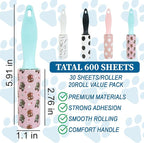 40Pcs Mini Lint Roller Travel Size, Mini Lint Roller for Purse, Portable Lint Rollers for Pet Clothes Travel Lint Bursh Rollers, Cat Hair Extra Sticky Clothes Removal Tool for Bag Furniture 5.9×1.1In