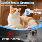 Pet Steam Brush for Dogs & Cats, 3-in-1 Shedding Grooming Tool | Self Cleaning Spray Comb with Mist, Dog Brush for Shedding, Cat Brush for Hair Removal, Long Haired Pets