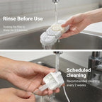 Dog Water Fountain Filter 6-Pack + 6 Sponges, 12L/15L/18L Dog Water Bowl Dispenser, Stainless Steel Pet Water Fountain Filters Set for Dogs Cats