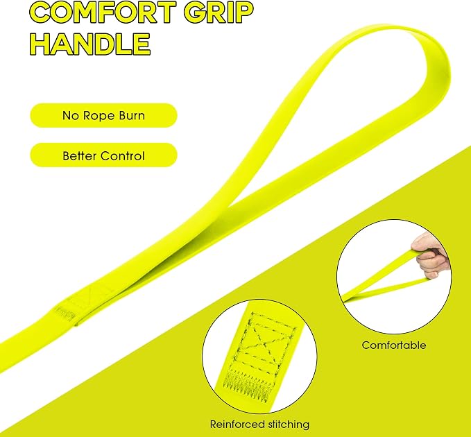 Wolfone Waterproof Dog Leash 40FT Long Line Recall Training Lead | Outdoor Dog Leash: Waterproof PVC coated training rope with easy clean design great for recall, swimming and adventures
