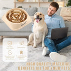 Slow Feeder Dog Bowls for Medium Dogs & Cats | Non-Slip Base, Anti-Choking Design, Reduces Bloating & Overeating, Easy to Clean, 1.5-2 Cups